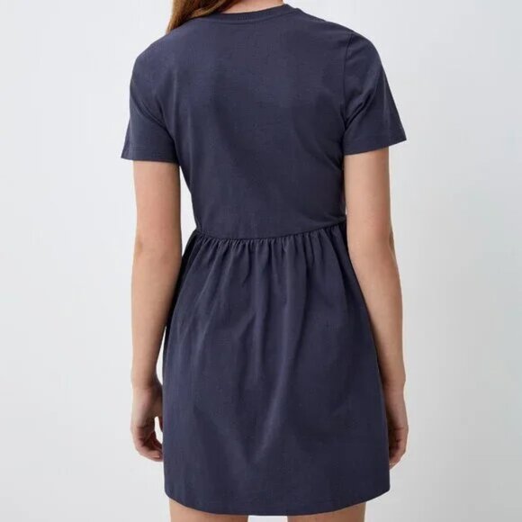 NWT Organic cotton babydoll dress Slate Blue - Picture 2 of 3